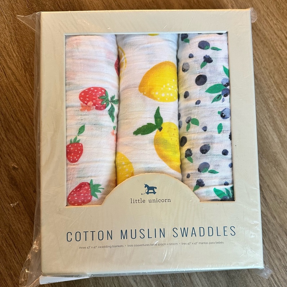 Little Unicorn Cotton Muslin Swaddles